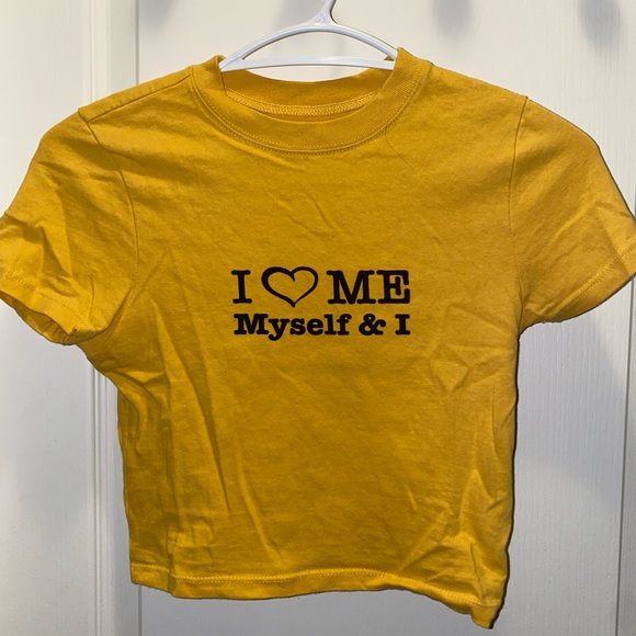 Urban Outfitters I 🖤 Me Myself & I T-Shirt - Picture 1 of 3